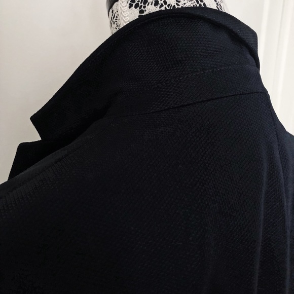 ZARA MAN Textured Navy Blue Blazer, Size L / 42 - Picture 4 of 9